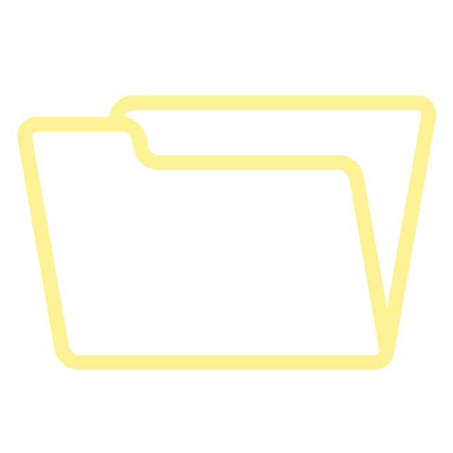 Icon of yellow file folder.