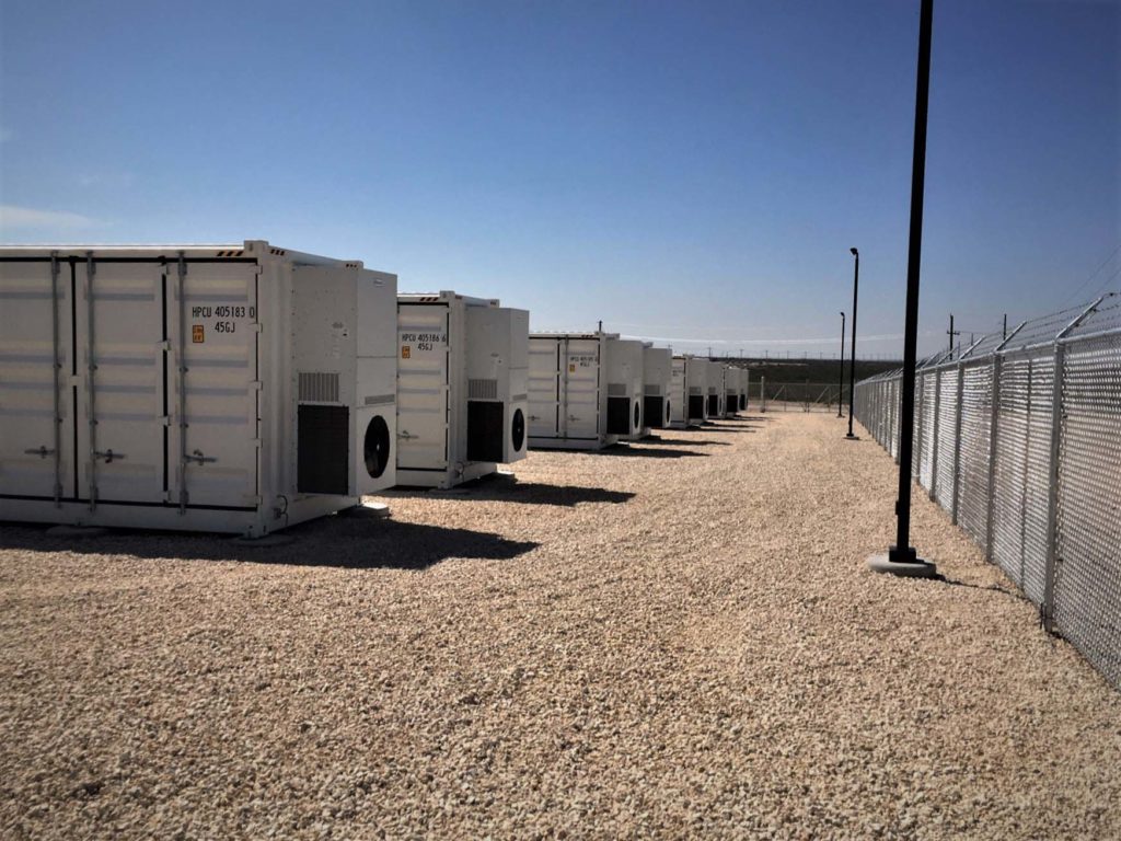 Close up view of a storage site.