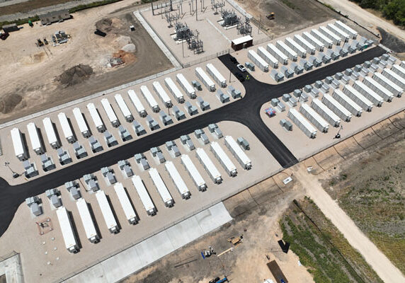 Overview of a large storage site.