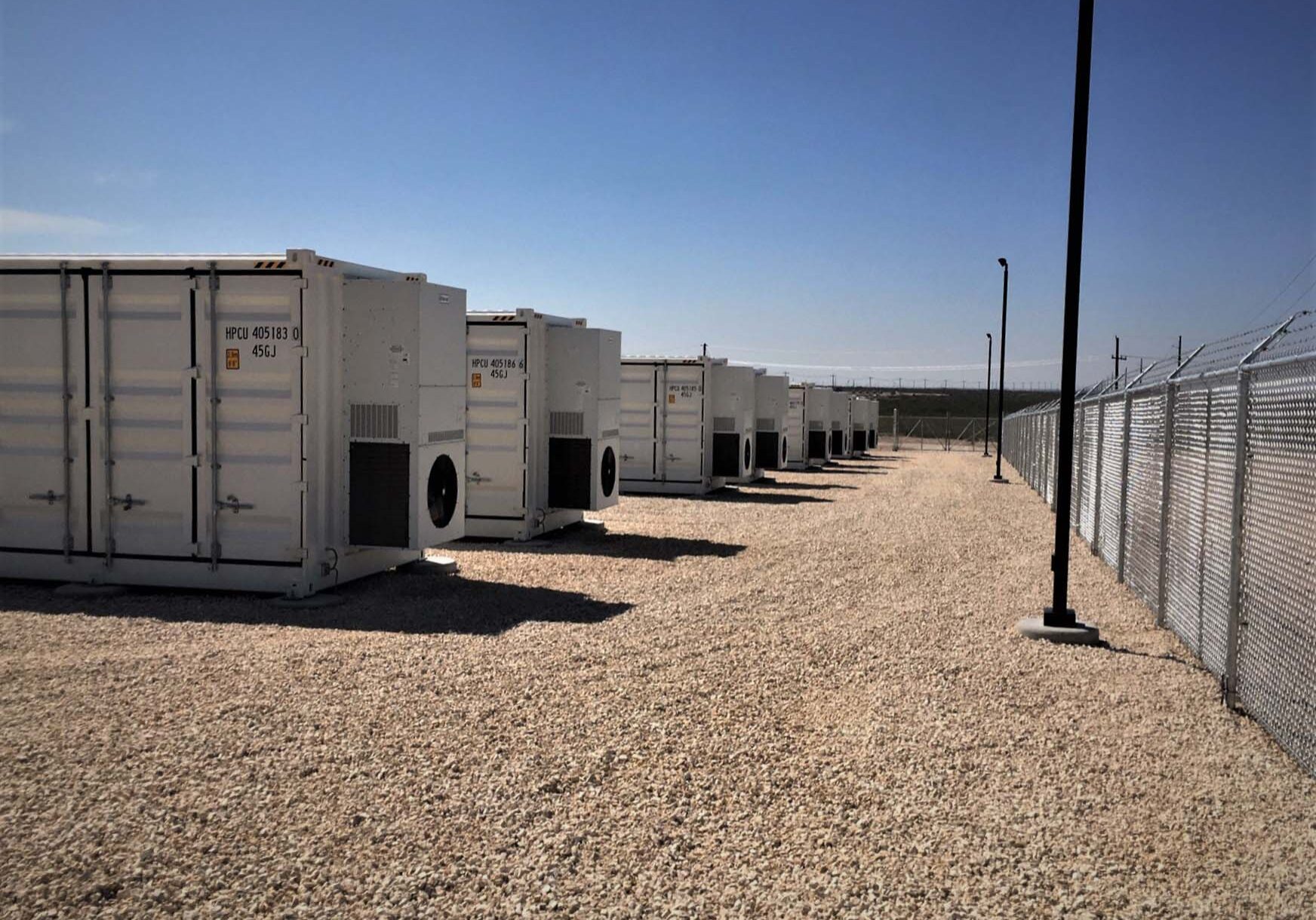 Close up view of a storage site.