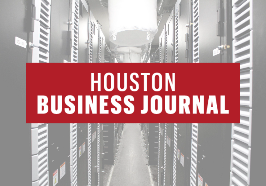 Houston Business Journal logo with inside storage behind it.